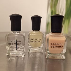 Deborah Lippmann Base Coat, Polish and Top Coat - All 3!